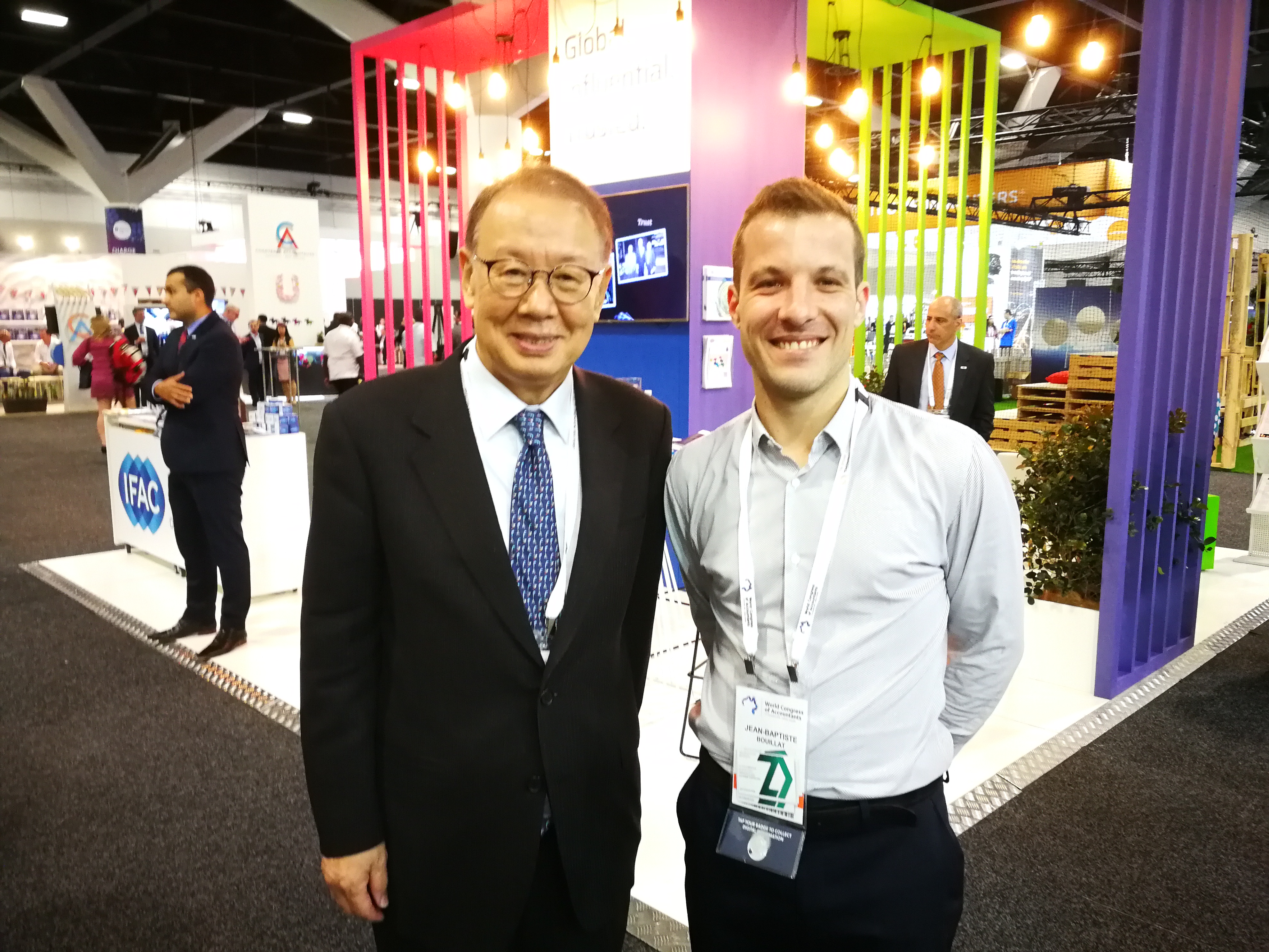 Au congrès mondial avec Ban Ki-moon