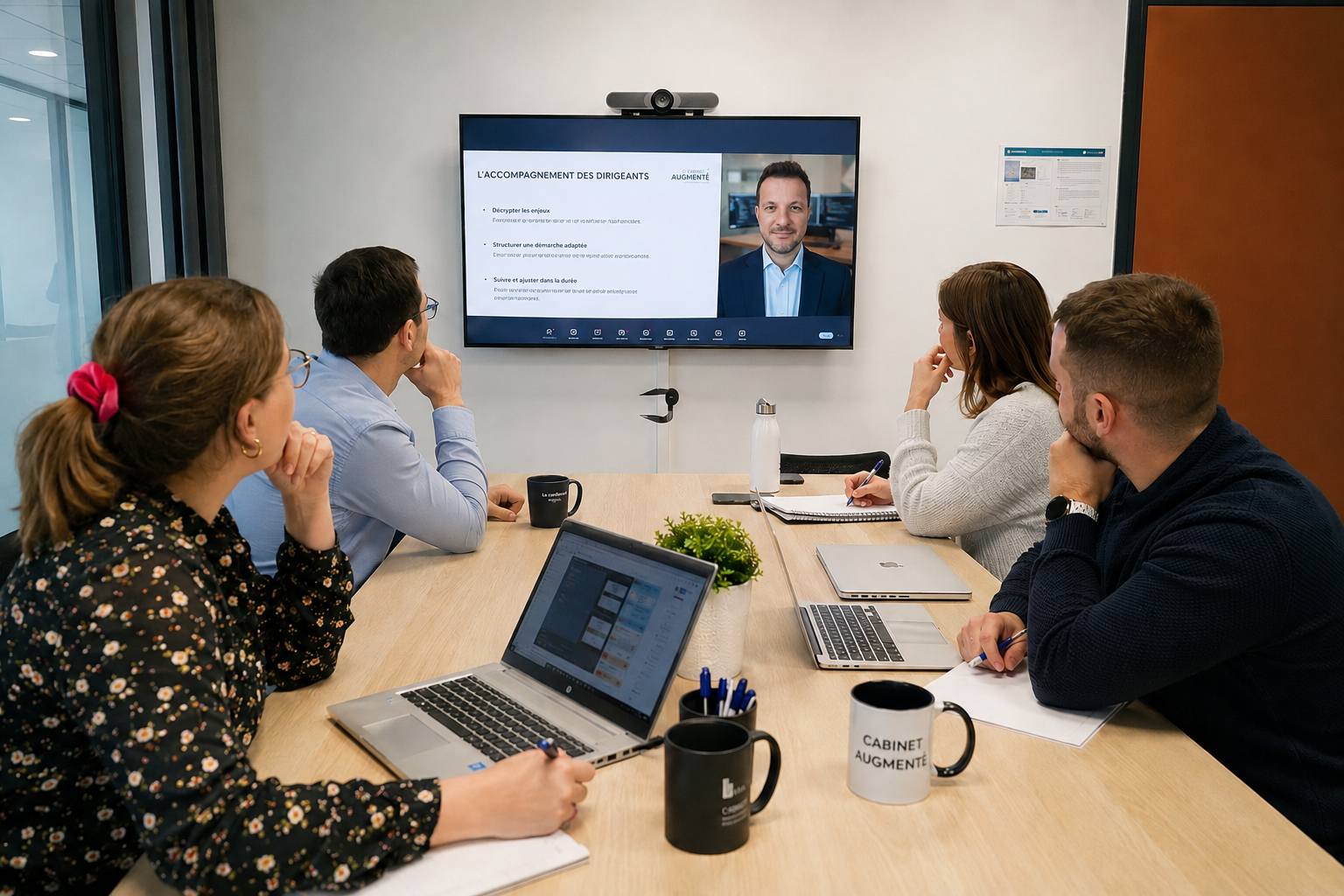 Collaborateurs d'un cabinet d'expertise comptable en formation n8n
